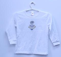 QNC - Kid's Long Sleeve Shirt - White - Quadrennial Kid’s Long Sleeve ShirtArt by Reg Mombassa