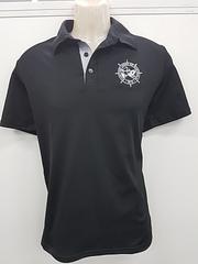 MUA POLO - Represent the MUA at those fancy pubs with this smart casual MUA polo!Black polo with silver embroidered MUA wheelProudly Australian madePolyester/Cotton