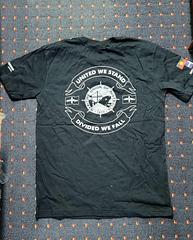 Qld Branch T-Shirt - Black/Silver - Australian made, Union made.