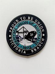 Vic Br Embroidered Patch - Proud To Be Union - Sew-on Proud to Be Union embroidered patch.