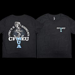 WA Branch - Mens CFMEU/MUA 'A Force To Be Reckoned With' Black T-Shirt - 